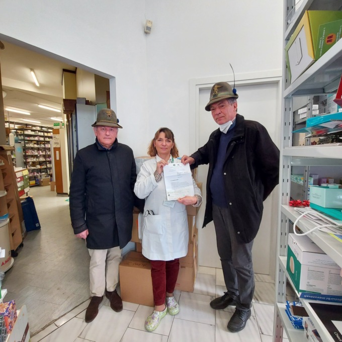 Acquistati e in partenza 2.600 euro di farmaci e prodotti per l’infanzia, dal Gruppo Alpini Porta Torino