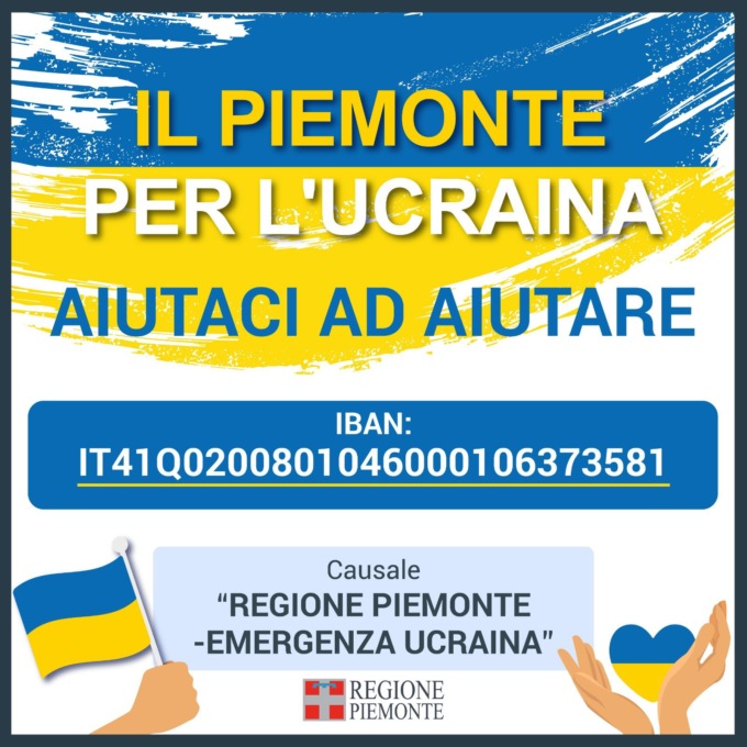 Emergenza Ucraina: aperto il conto corrente regionale per le donazioni