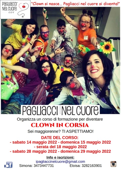 Pagliacci nel cuore: a maggio si riparte con i corsi