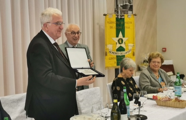 Maestri del Lavoro: riconoscimento al Console uscente Giovanni Carnaghi