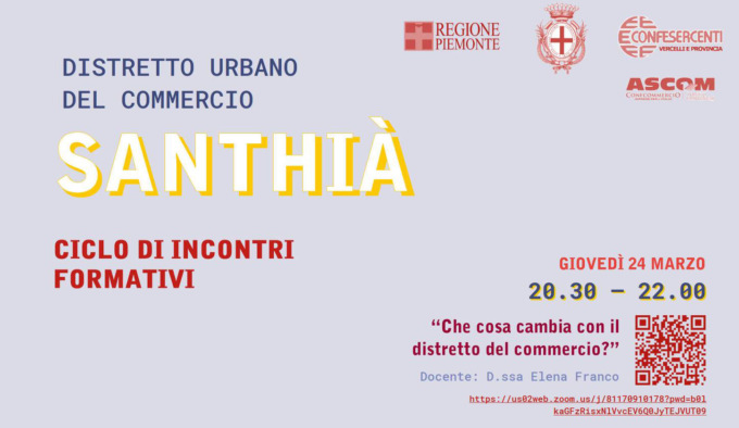 “Vivi Santhià”, continua il ciclo di incontri formativi