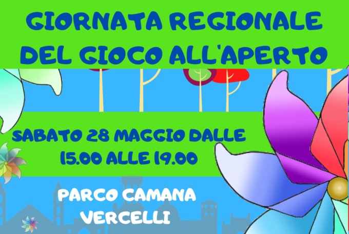 Sabato 28 maggio a Parco Camana, giornata regionale del gioco libero all’aperto