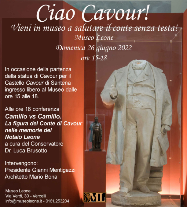 “Ciao Cavour. Vieni a salutare il conte senza testa”