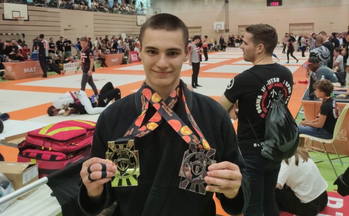 Jiujitsu: Pietro Ferrero conquista il torneo di Monaco di Baviera con un oro e un argento