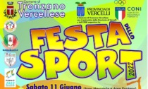 Tronzano: Festa dello Sport sabato 11 e domenica 12 giugno
