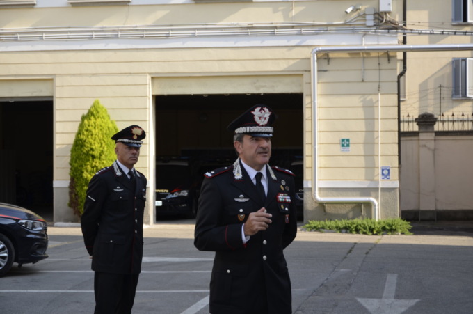 Il generale Di Stasio ha visitato il comando carabinieri di Vercelli