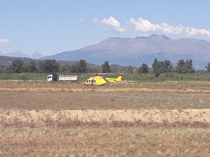 Incidente sul lavoro a Santhià: gravissimo un 50enne