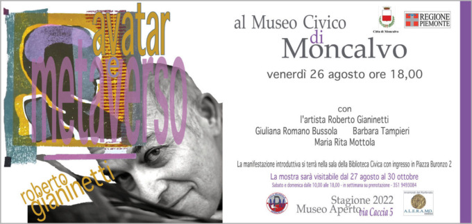 Gianinetti al Museo Civico di Moncalvo con “Avatar e Metaverso”