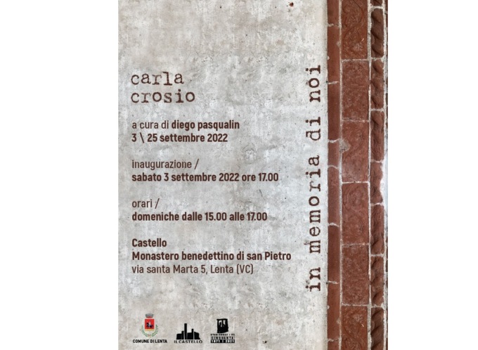 La raffinata “personale” di Carla Crosio a Lenta