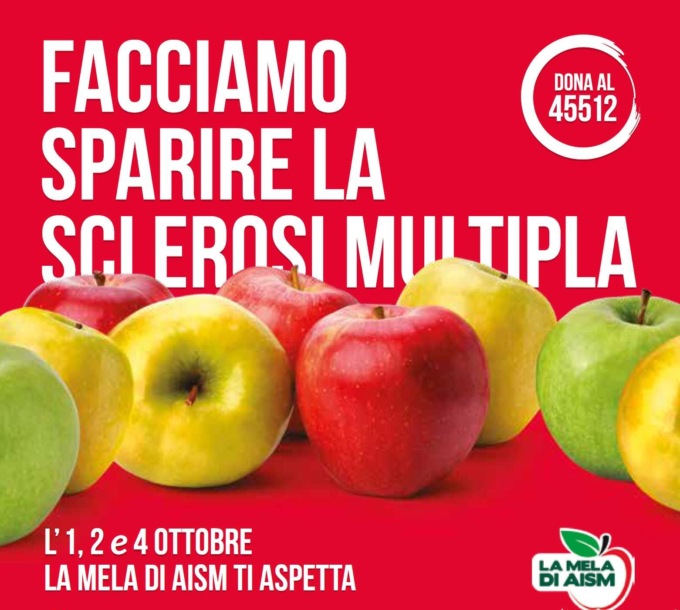 La mela dell’ Aism torna nelle piazze vercellesi per la lotta alla sclerosi multipla