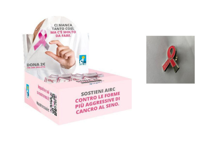 Una spilla contro il cancro al seno: dove trovarla a Vercelli