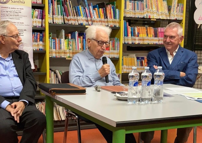 Bruno Gambarotta a Santhià per i 25 anni della biblioteca