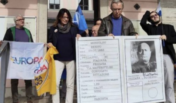 “Marcia su Pezzana” contro la cittadinanza a Benito Mussolini