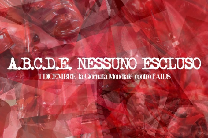 Un filo rosso contro l’Aids, installazione del Liceo Alciati