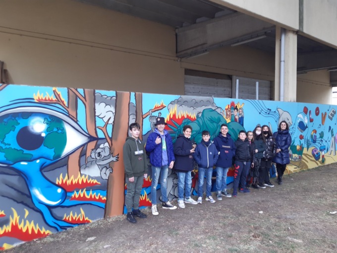 Consiglio comunale dei ragazzi: nuovo murales a Santhià