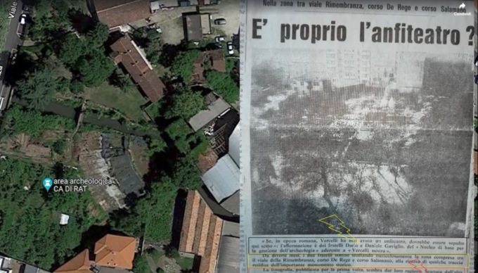 La storia della scoperta dell’anfiteatro romano di Vercelli in un video