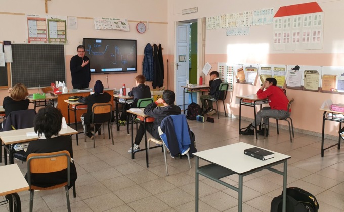 Una lezione a scuola sulla “Fossa di Bianzè”