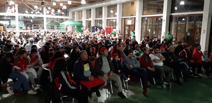 Francia – Marocco: a Trino maxi schermo e una folla al mercato coperto