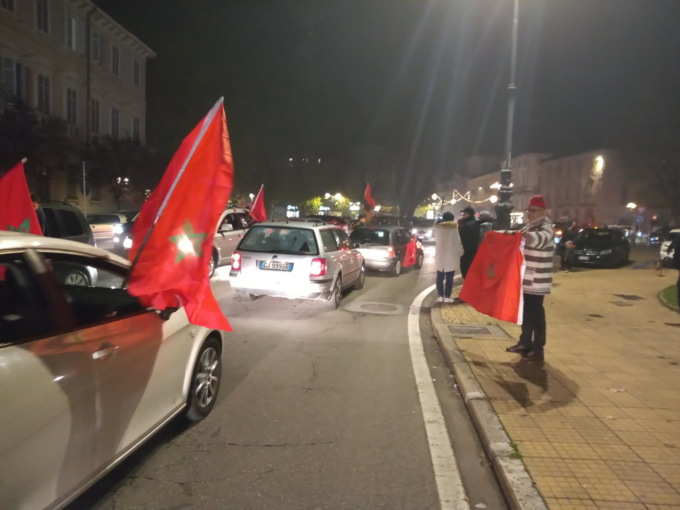 Marocchini in delirio per la vittoria col Portogallo: traffico in tilt