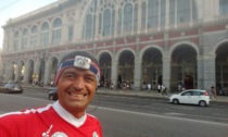 Angelo Cappuccio premiato dall'Atletica Santhià per le 250 maratone