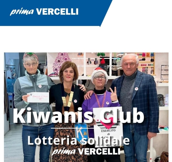 Successo per la lotteria di Natale del Kiwanis Club Vercelli