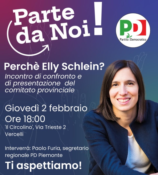 Parte il comitato vercellese per Elly Schlein