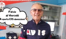 Avis Vercelli: Fulvio Cavanna ha superato le 130 donazioni