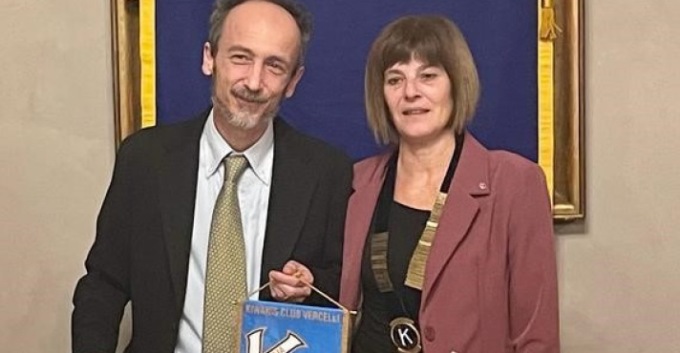 Serata “spaziale” al Kiwanis Club Vercelli