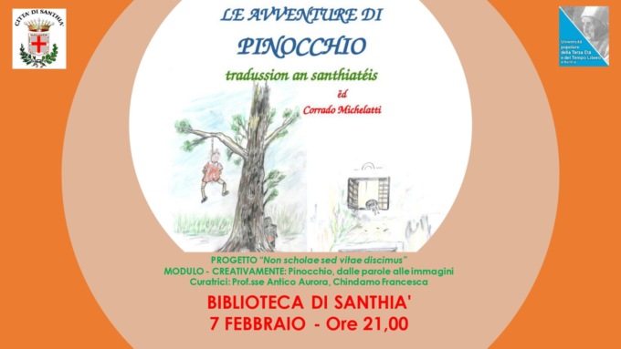 Originale operazione: “Pinocchio” tradotto in Santhiatese