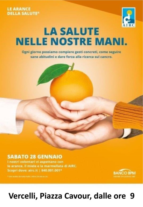 Tornano le “Arance della salute” contro il Cancro