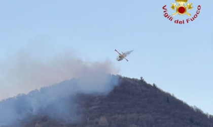 Incendio in corso al Sacro Monte di Varallo