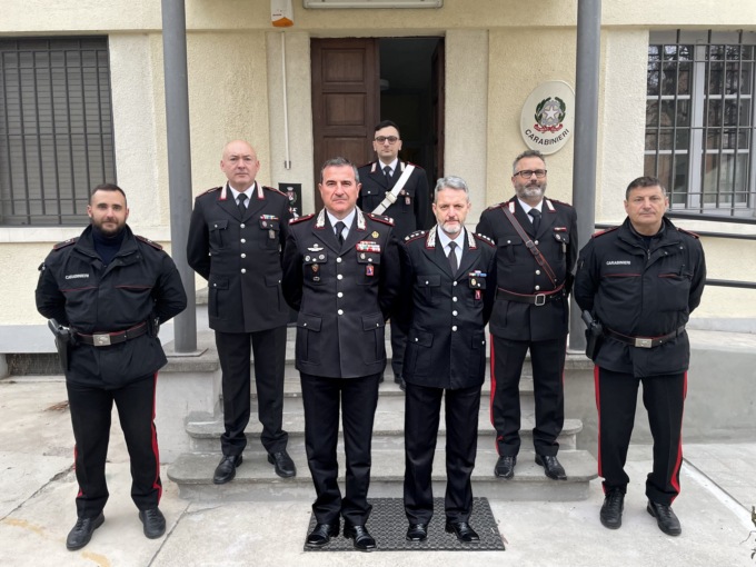 Visita alle caserme dei carabinieri di Vercelli del Generale di Brigata Antonio Di Stasio
