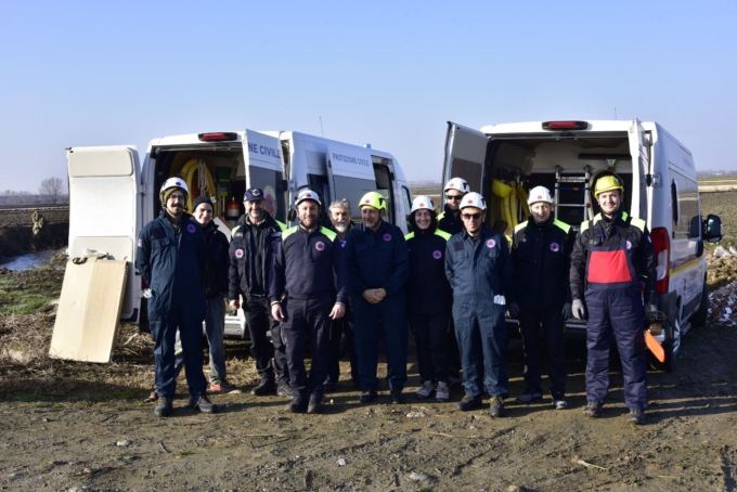 Evento alluvionale: intervengono in esercitazione i volontari della Protezione Civile