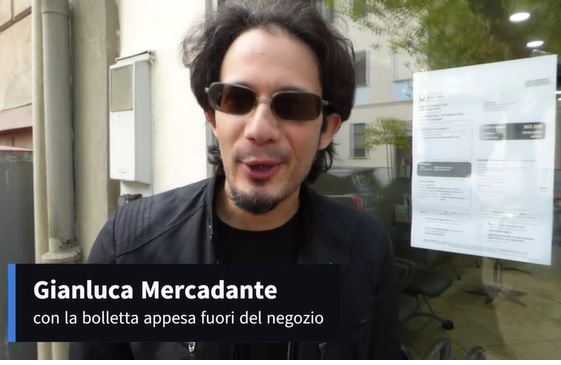 Bollette record a Vercelli: la protesta di Gianluca Mercadante