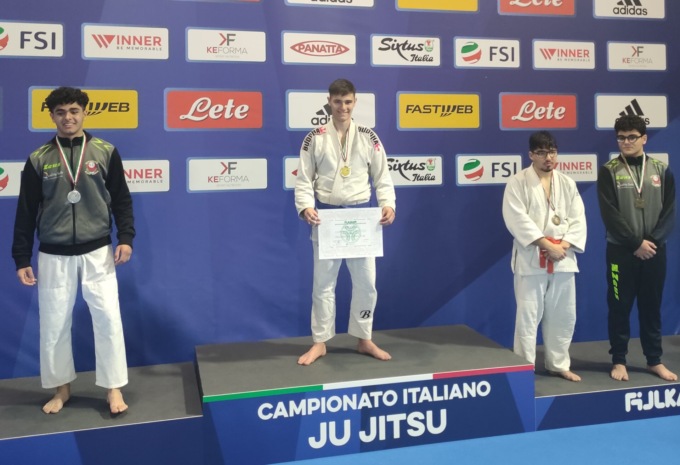 Pietro Ferrero è campione italiano under 18 di Jujitsu Fijlkam