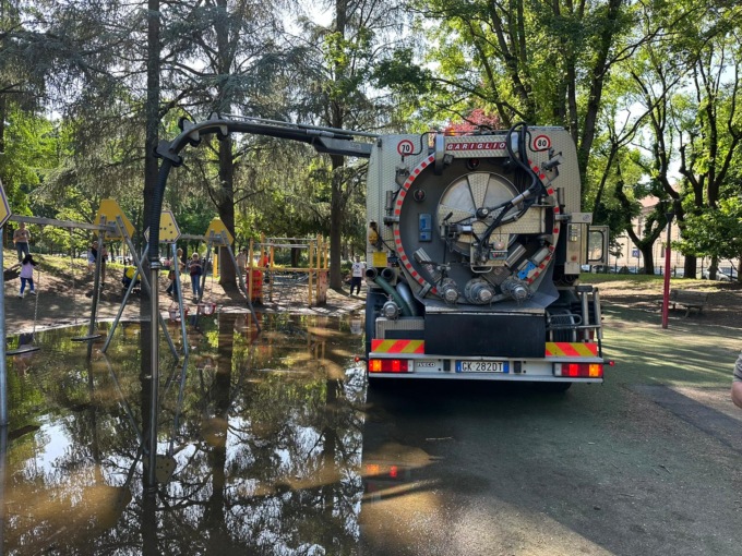 Parco Camana: prosciugata per ordine del Sindaco la mega pozza