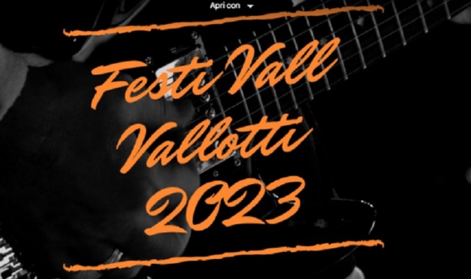 Festi Vall Vallotti 2023: tre giorni di concerti