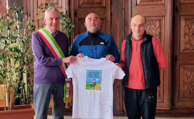 Santhià ha accolto il pellegrino della salute in città