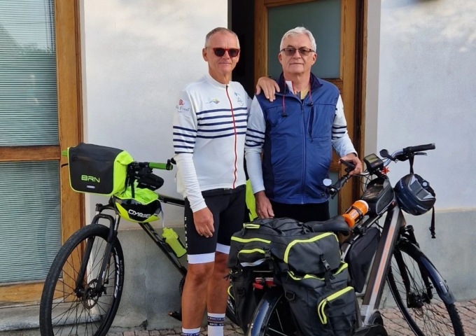 “Un Po di sete”: il particolare viaggio in bici di due vercellesi