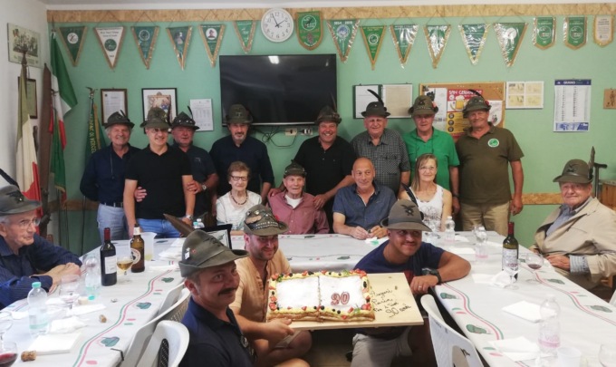 S. Germano: gli Alpini festeggiano i 90 anni del “vecio” Carlo Main