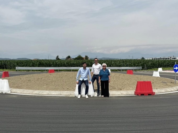 Strade provinciali più sicure con la nuova rotatoria di Santhià