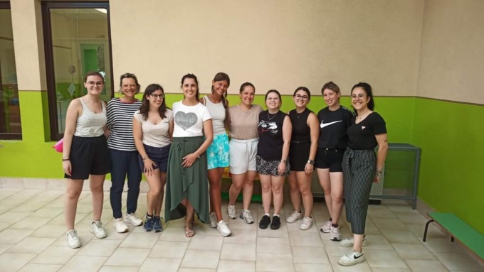 Oltre sessanta bambini al centro estivo della materna di Santhià