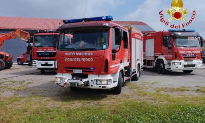 Rogo in un'azienda agricola di Livorno Ferraris