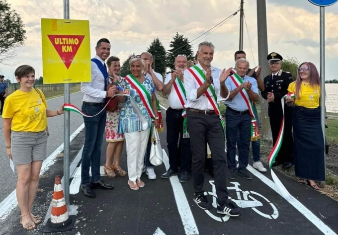 Taglio del nastro per la nuova pista ciclabile di Salasco – FOTOGALLERY