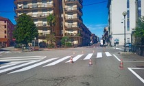 Continuano i lavori per la nuova segnaletica stradale a Santhià