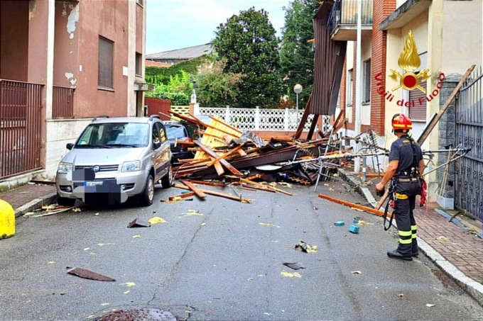 Nubifragio nel Vercellese: oltre 150 interventi dei vigili del fuoco