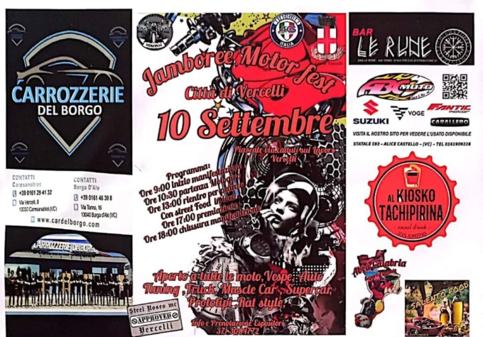 Al via la prima edizione vercellese del Jamboree Motor Fest