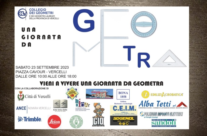 Fine settimana con la Giornata del Geometra in piazza Cavour