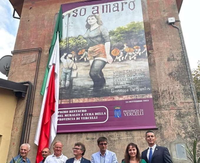 Nuova vita per il murales di Riso Amaro