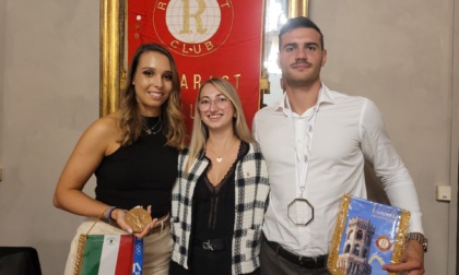 Chicca Isola e Amedeo Bagnis: serata sportiva al Rotaract